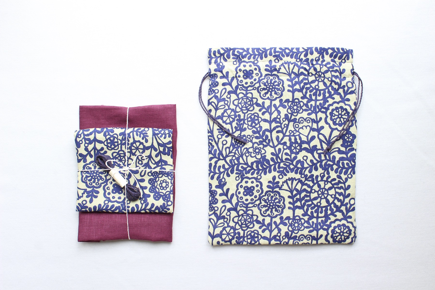 チェコへのあこがれでつくる巾着セット